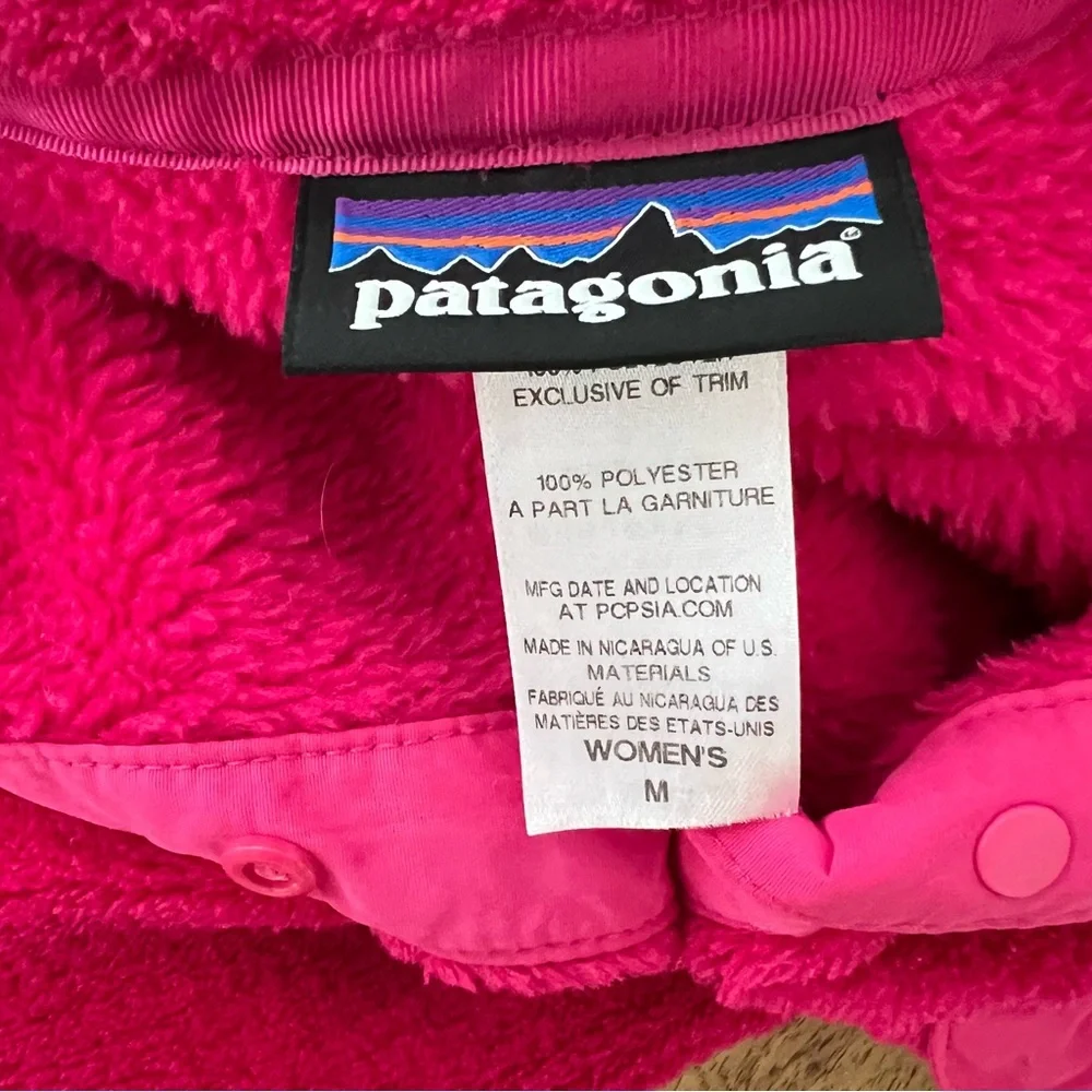 Patagonia Jacket Womens Pink Re Tool Snap T Pullover Thermal Size Medium. - Picture 4 of 4